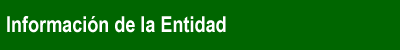 información de la entidad