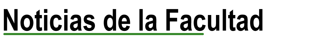 noticias de la facultad