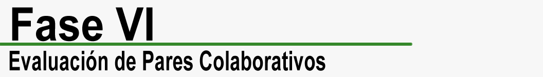 FaseVI Evaluación de pares colaborativos