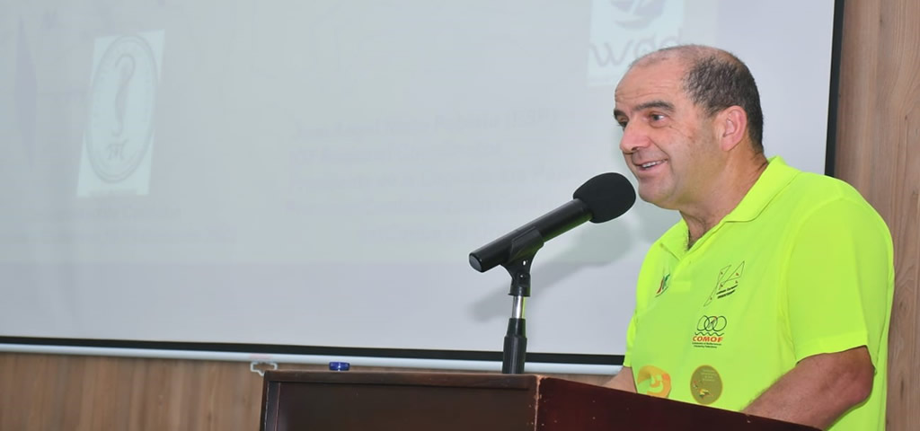 José Ángel Nieto Poblete, invitado desde España al Primer Seminario Internacional de Orientación Deportiva en Unicórdoba.
