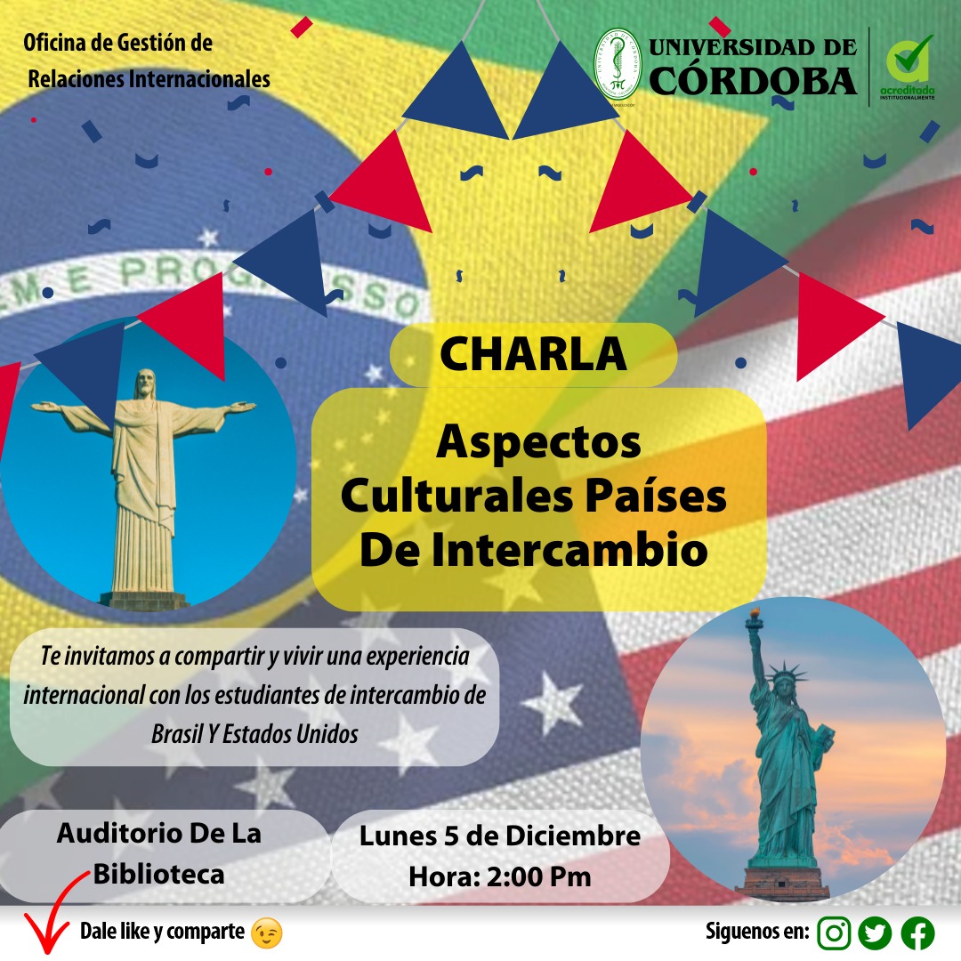 Charla aspectos culturales paises de intercambio 5 de diciembre