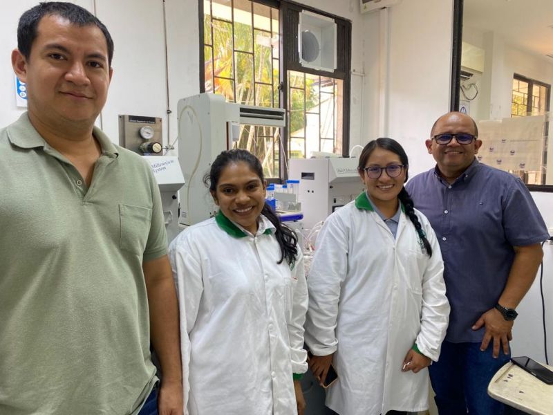 Nuestra pasante peruana, Liz Milene Huamaní Valdivia, del Centro de Innovación Científica Amazónica (CINCIA) se encuentra en proceso de aprendizaje de las técnicas de análisis de metilmercurio, sedimento, peces y cabello en nuestro Laboratorio de Toxicología y Gestión Ambiental.