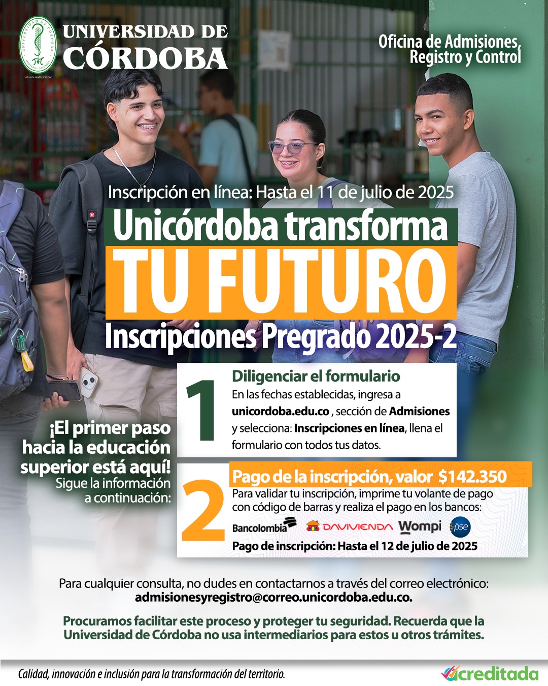 inscripciones unicordoba 2025ii