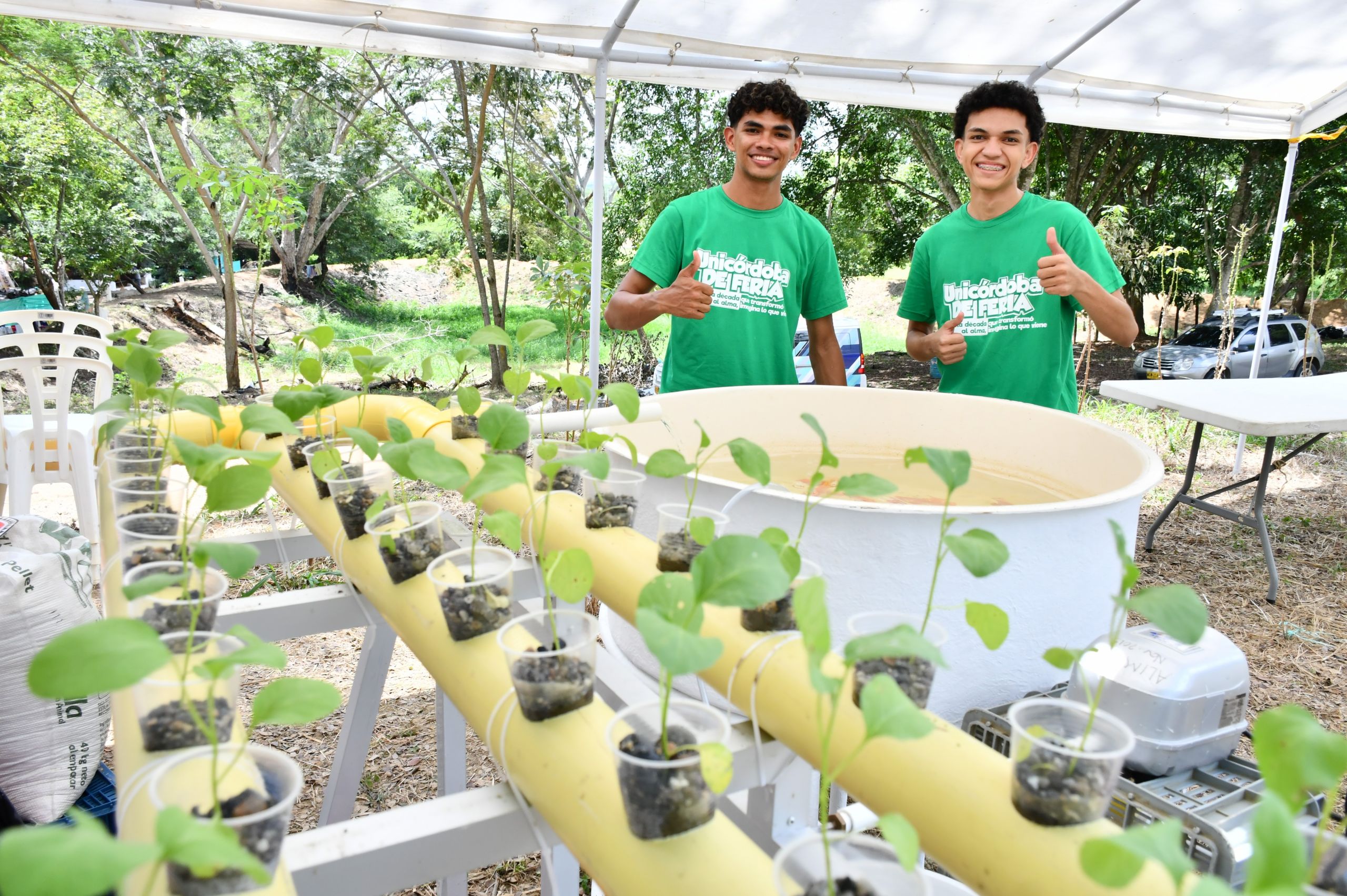 Estudiantes de Unicórdoba presentaron en la Feria Nacional de la Ganadería proyecto de Acuoponía