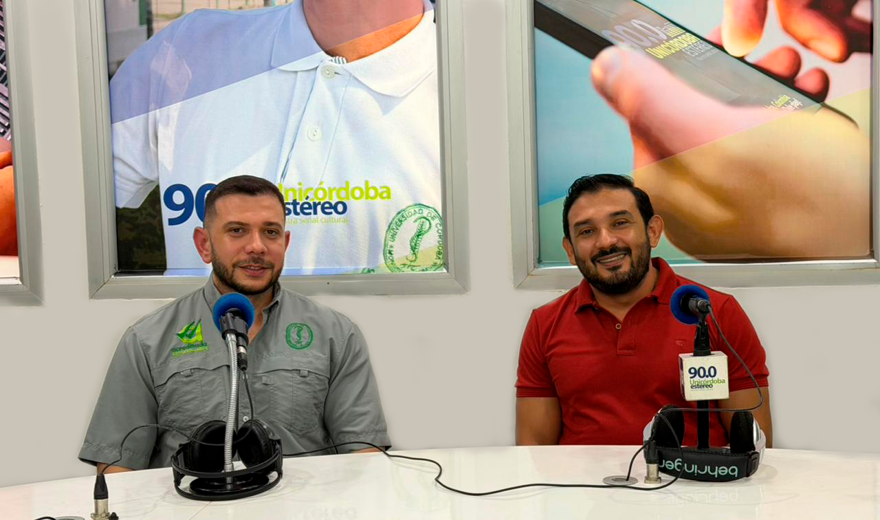 Docentes unicordobeses Jorge Cárdenas (izquierda) y Humberto Tavera.