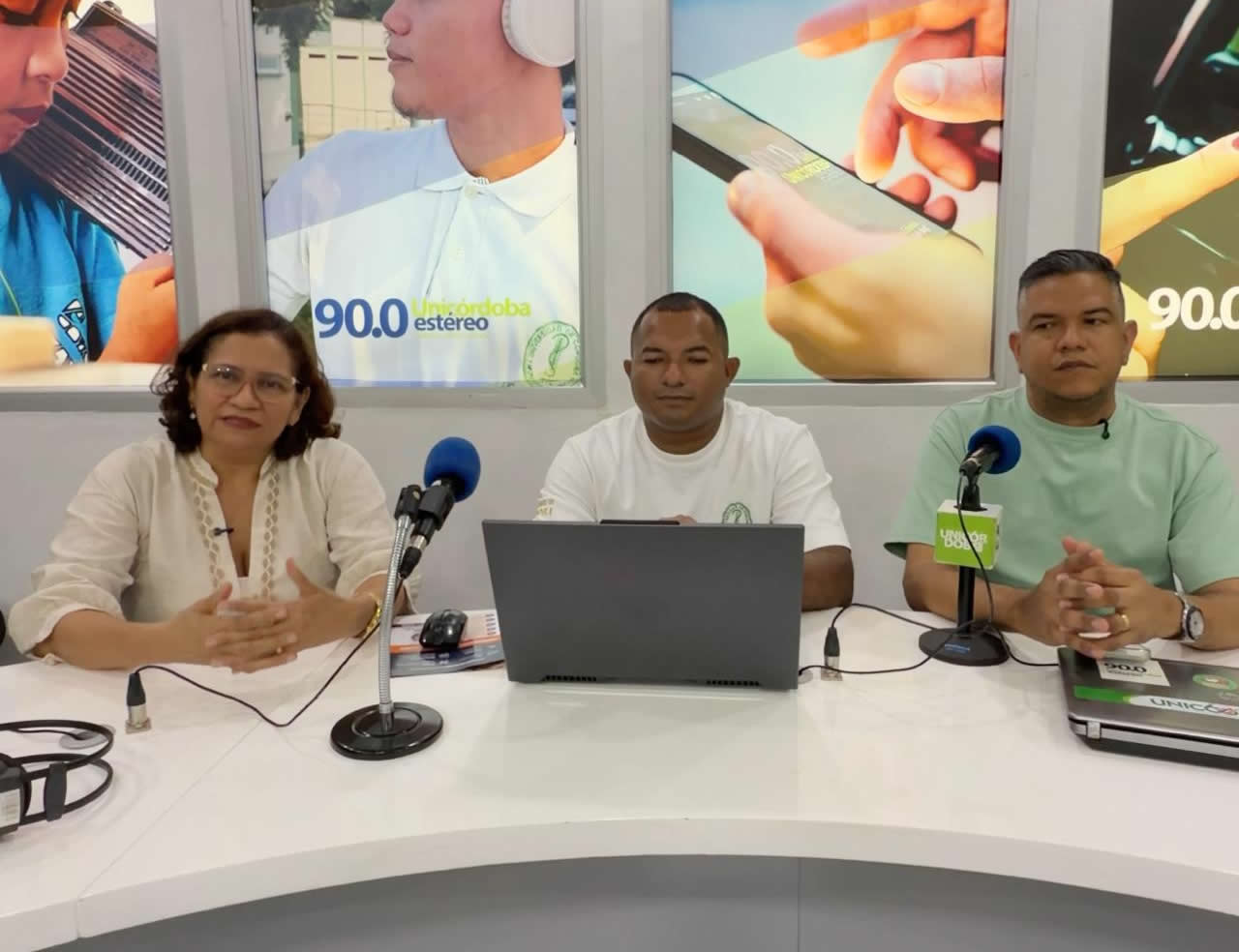 Docentes Teonila Aguilar, José Luis Torres y Arnulfo Gómez Ramos.